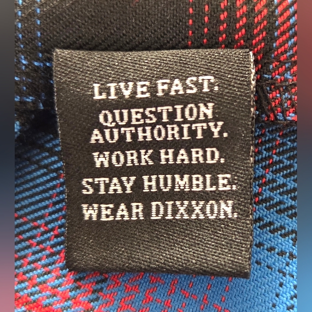 RARE DIXXON FLANNEL CO. YOUTH DIVISION PLAID SNAP FRONT SHIRT. - Picture 5 of 6